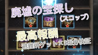 『パズサバ』廃墟の宝探し(スコップ) 2025.7　#パズサバ　#パズルアンドサバイバル　#無課金　#検証　#ゲーム　#pns